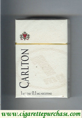 Carlton 1mg tar cigarettes hard box